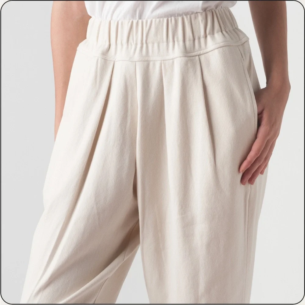 Black Crane Carpenter Pants - Cream - XS NWOT - Picture 5 of 10